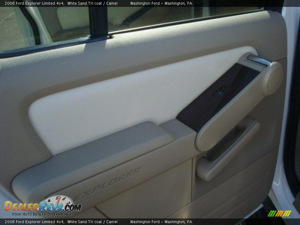 2008 Ford Explorer Limited 4x4 White Sand Tri coat / Camel Photo #16