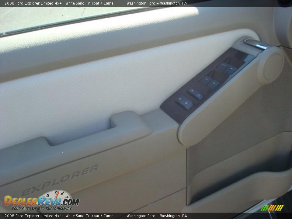 2008 Ford Explorer Limited 4x4 White Sand Tri coat / Camel Photo #17