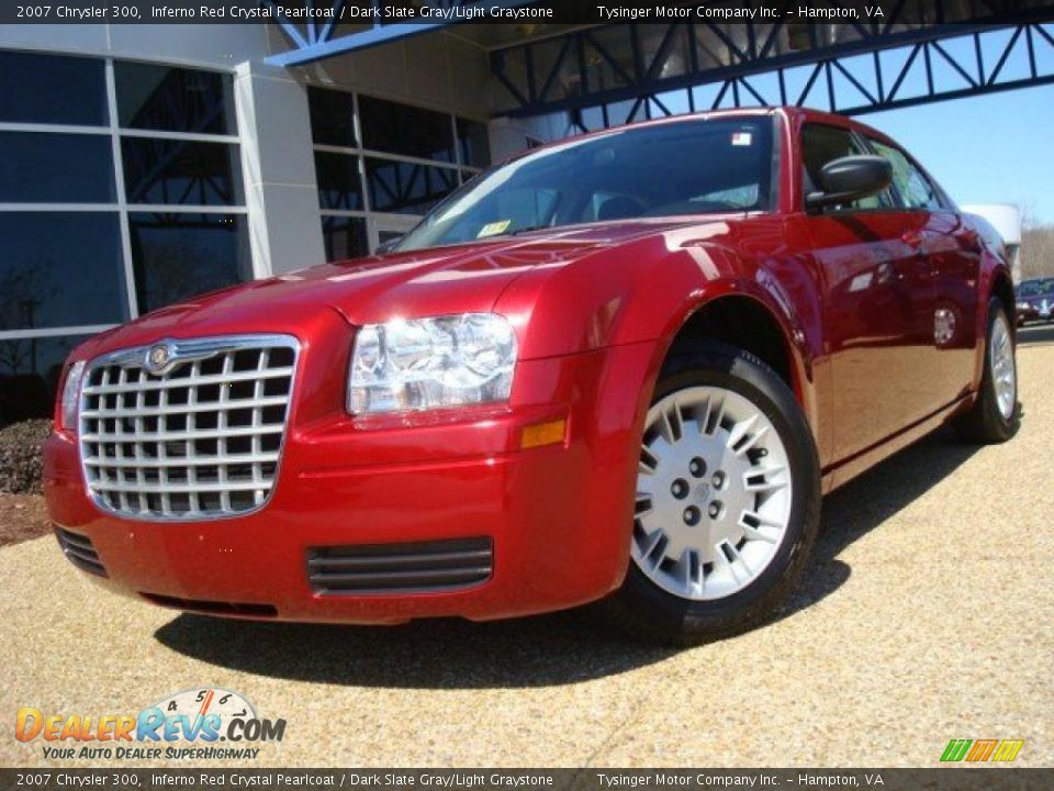 2007 Chrysler 300 Inferno Red Crystal Pearlcoat / Dark Slate Gray/Light Graystone Photo #1