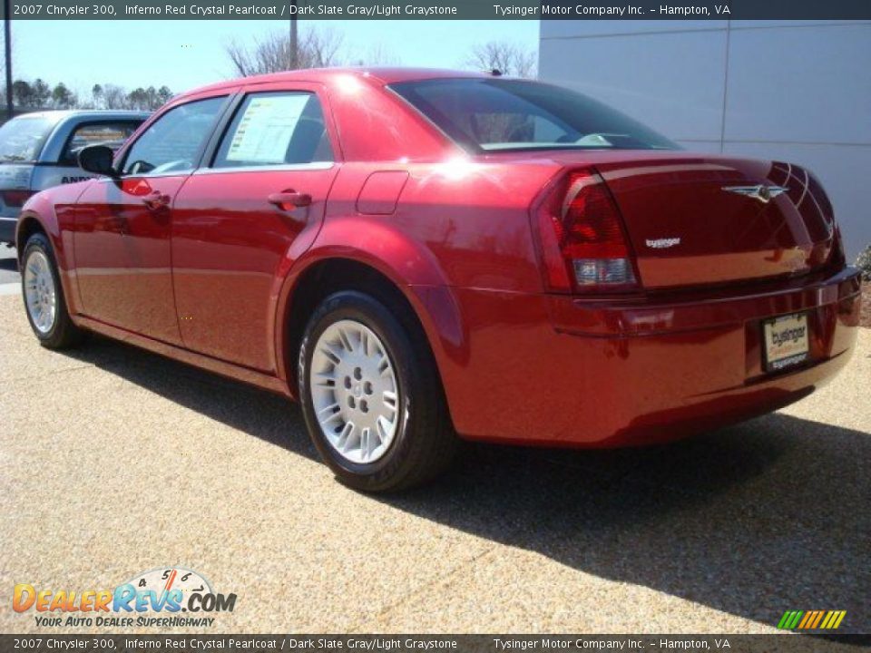 2007 Chrysler 300 Inferno Red Crystal Pearlcoat / Dark Slate Gray/Light Graystone Photo #4