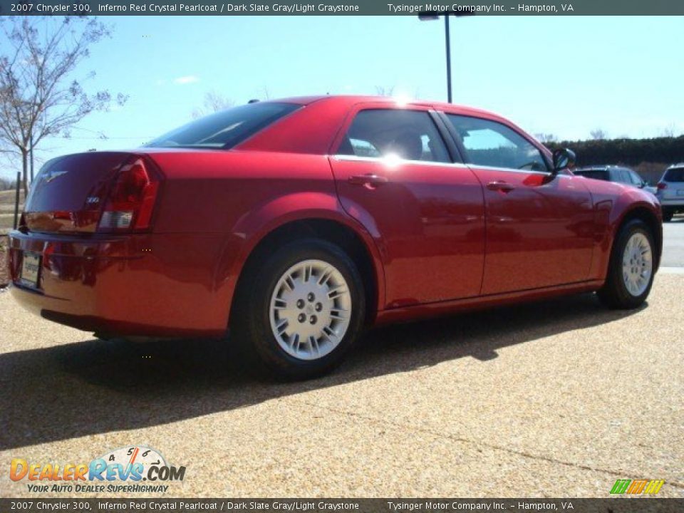 2007 Chrysler 300 Inferno Red Crystal Pearlcoat / Dark Slate Gray/Light Graystone Photo #5