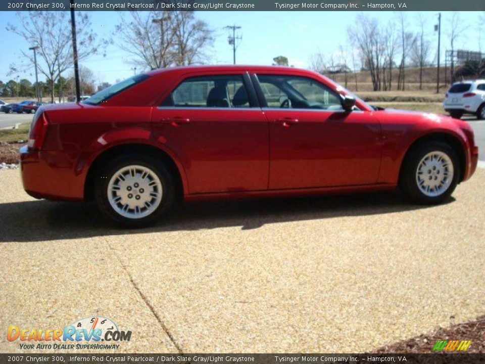 2007 Chrysler 300 Inferno Red Crystal Pearlcoat / Dark Slate Gray/Light Graystone Photo #6