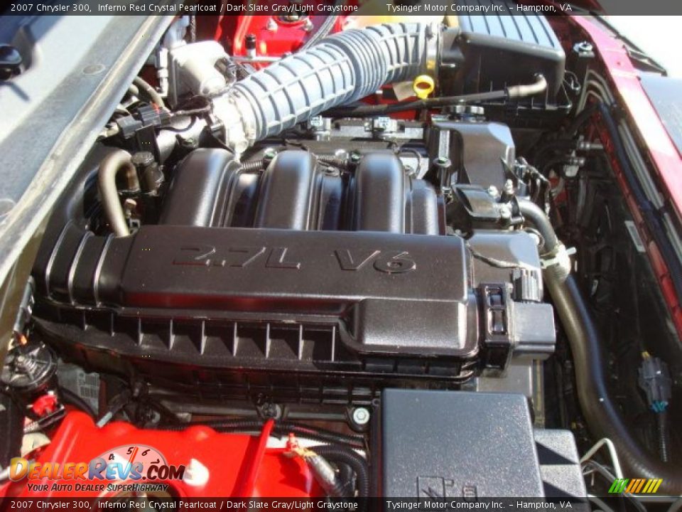2007 Chrysler 300 Inferno Red Crystal Pearlcoat / Dark Slate Gray/Light Graystone Photo #20