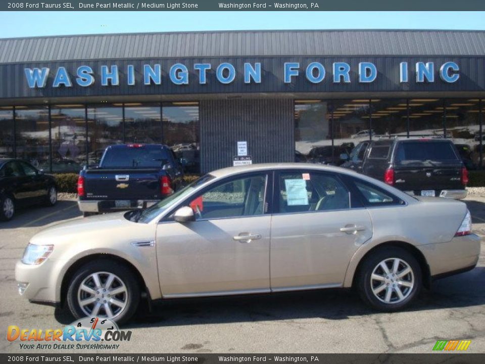 2008 Ford Taurus SEL Dune Pearl Metallic / Medium Light Stone Photo #1