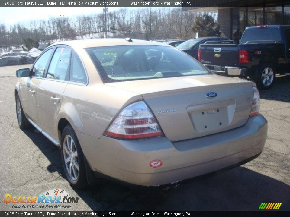 2008 Ford Taurus SEL Dune Pearl Metallic / Medium Light Stone Photo #2