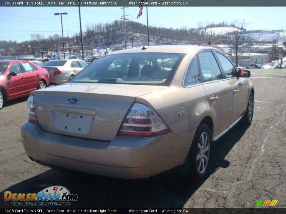 2008 Ford Taurus SEL Dune Pearl Metallic / Medium Light Stone Photo #4