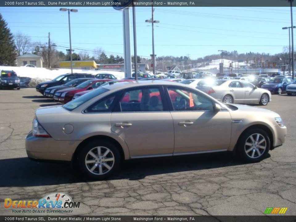 2008 Ford Taurus SEL Dune Pearl Metallic / Medium Light Stone Photo #5