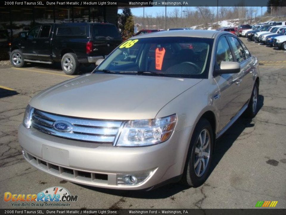 2008 Ford Taurus SEL Dune Pearl Metallic / Medium Light Stone Photo #11