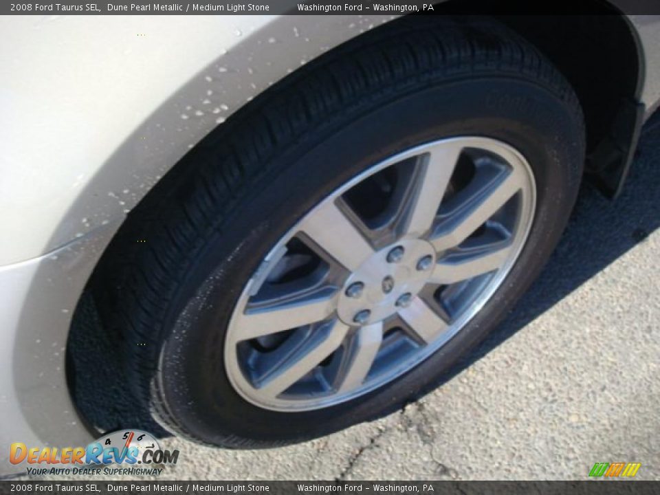 2008 Ford Taurus SEL Dune Pearl Metallic / Medium Light Stone Photo #12