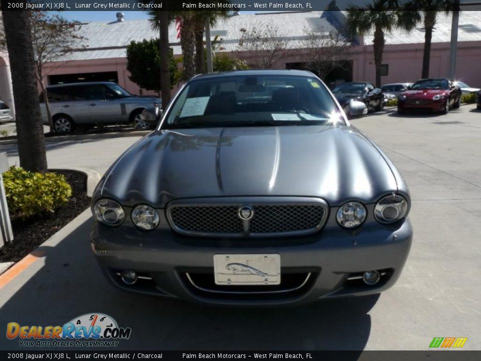 2008 Jaguar XJ XJ8 L Lunar Grey Metallic / Charcoal Photo #2
