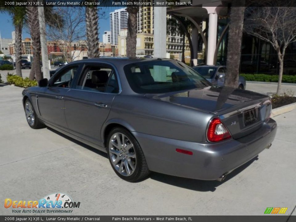 2008 Jaguar XJ XJ8 L Lunar Grey Metallic / Charcoal Photo #4