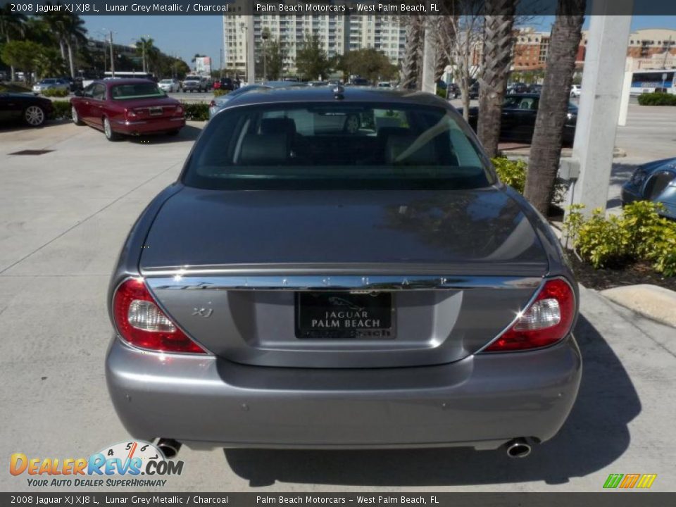 2008 Jaguar XJ XJ8 L Lunar Grey Metallic / Charcoal Photo #5