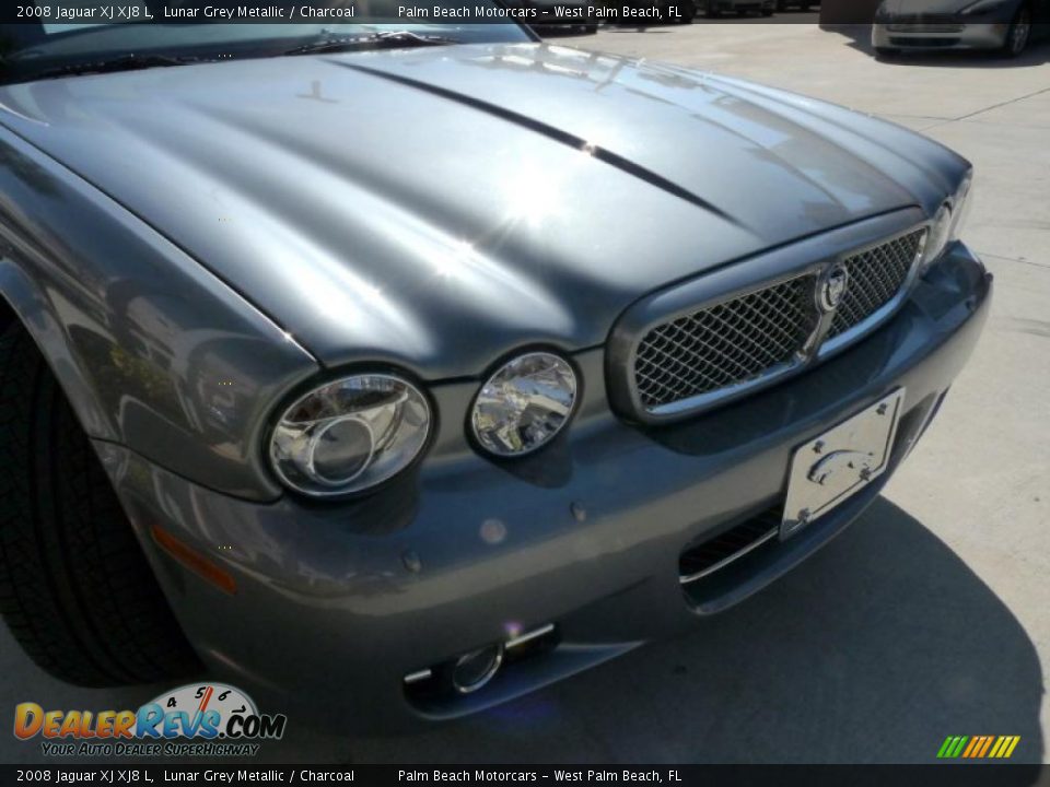 2008 Jaguar XJ XJ8 L Lunar Grey Metallic / Charcoal Photo #8