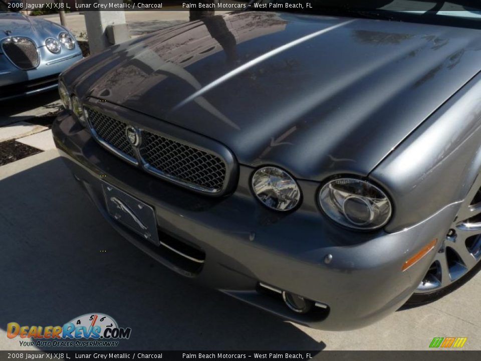 2008 Jaguar XJ XJ8 L Lunar Grey Metallic / Charcoal Photo #9