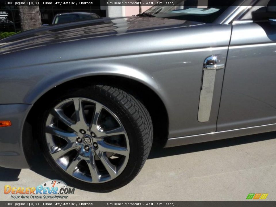 2008 Jaguar XJ XJ8 L Lunar Grey Metallic / Charcoal Photo #11