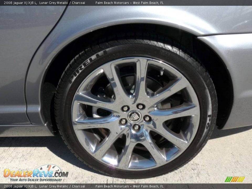 2008 Jaguar XJ XJ8 L Lunar Grey Metallic / Charcoal Photo #12