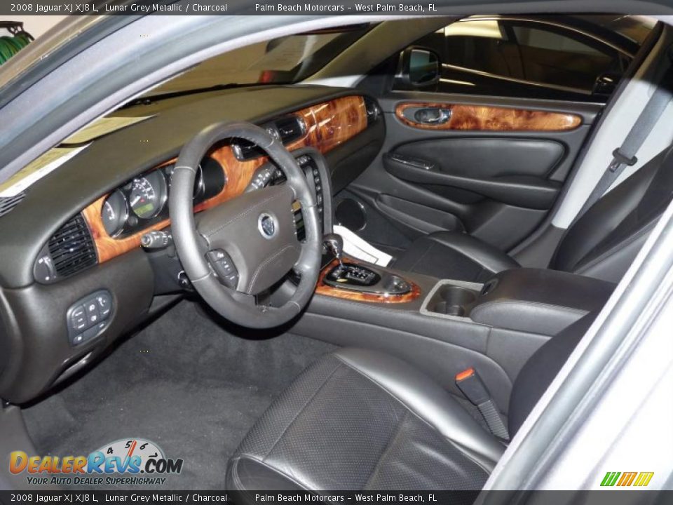 2008 Jaguar XJ XJ8 L Lunar Grey Metallic / Charcoal Photo #16