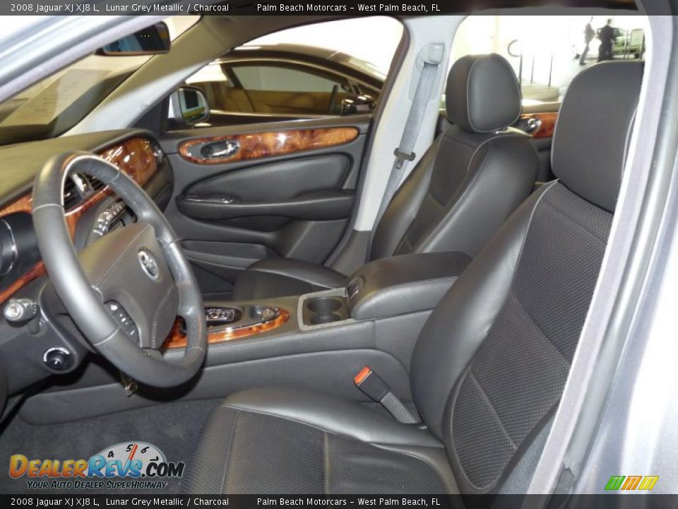2008 Jaguar XJ XJ8 L Lunar Grey Metallic / Charcoal Photo #18