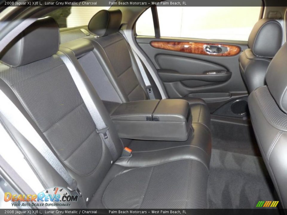 2008 Jaguar XJ XJ8 L Lunar Grey Metallic / Charcoal Photo #24