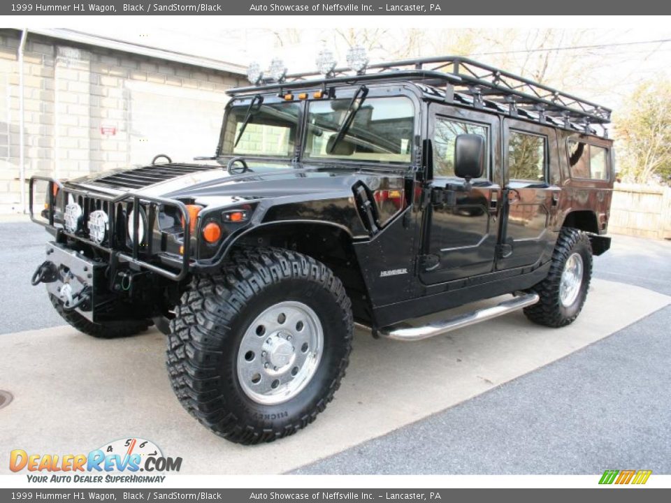 1999 Hummer H1 Wagon Black / SandStorm/Black Photo #1