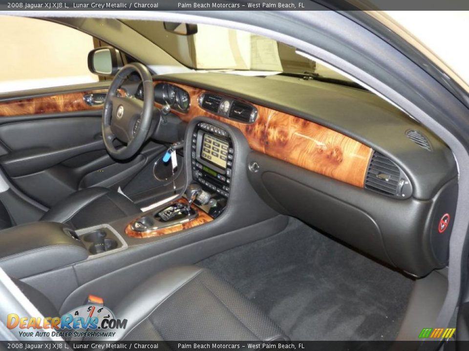 2008 Jaguar XJ XJ8 L Lunar Grey Metallic / Charcoal Photo #25