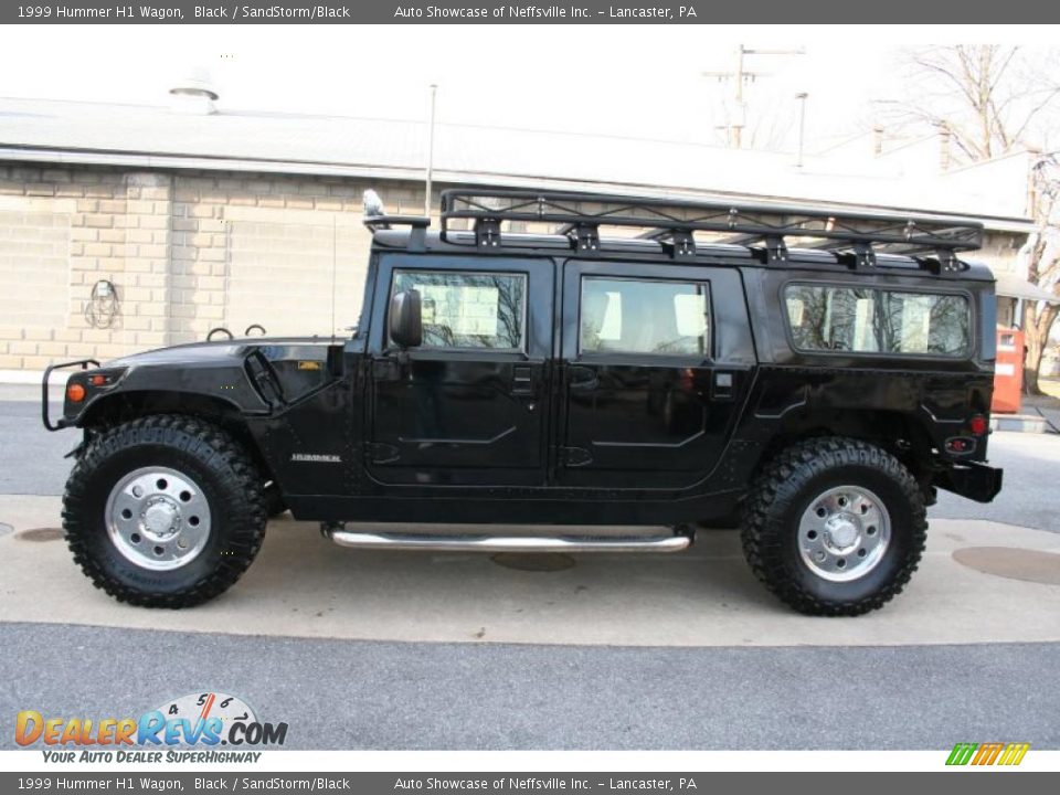 1999 Hummer H1 Wagon Black / SandStorm/Black Photo #3