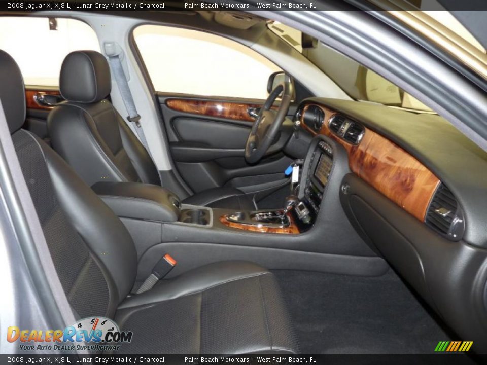 2008 Jaguar XJ XJ8 L Lunar Grey Metallic / Charcoal Photo #26