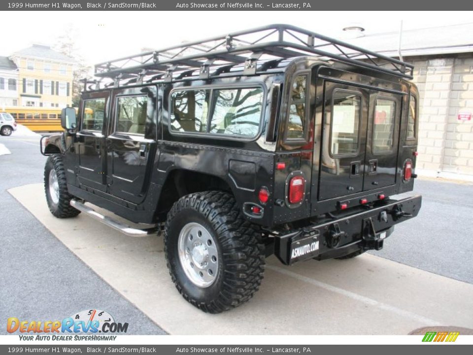 1999 Hummer H1 Wagon Black / SandStorm/Black Photo #4