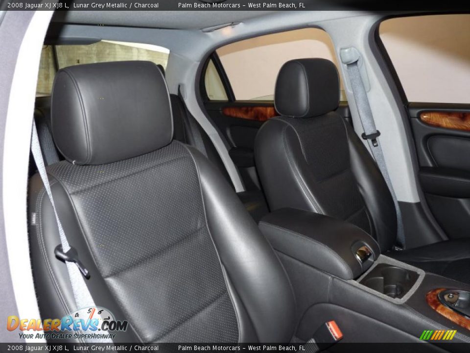 2008 Jaguar XJ XJ8 L Lunar Grey Metallic / Charcoal Photo #27