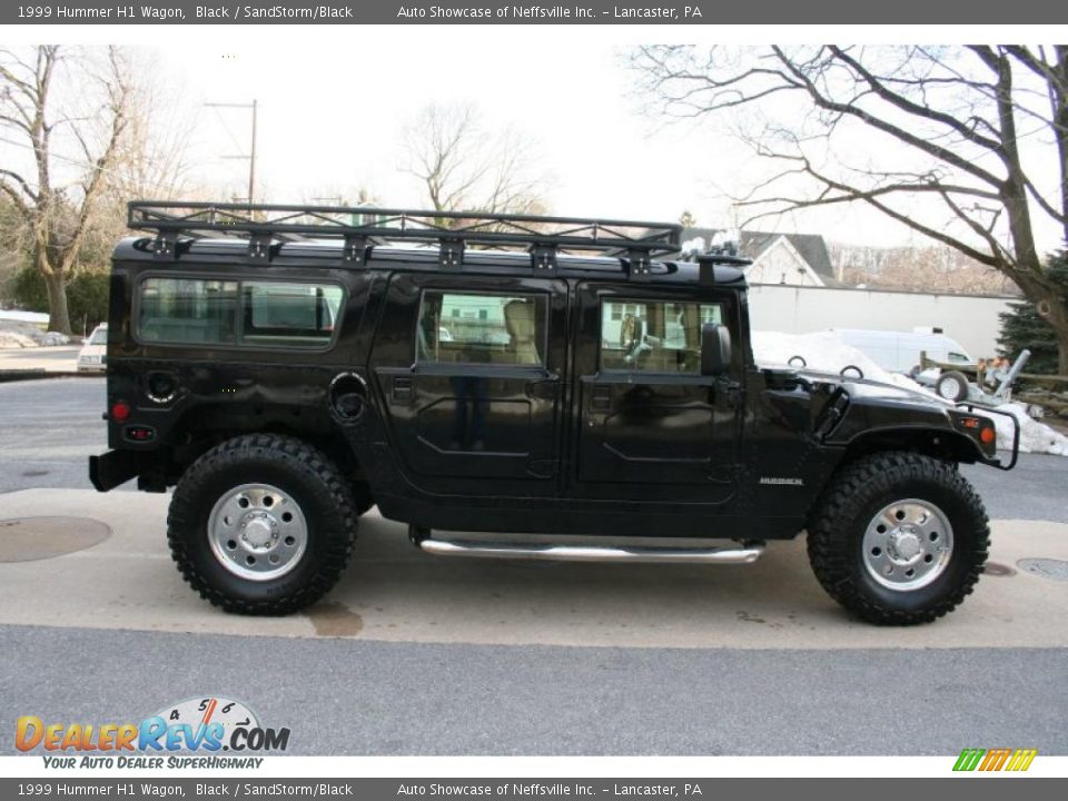 1999 Hummer H1 Wagon Black / SandStorm/Black Photo #5
