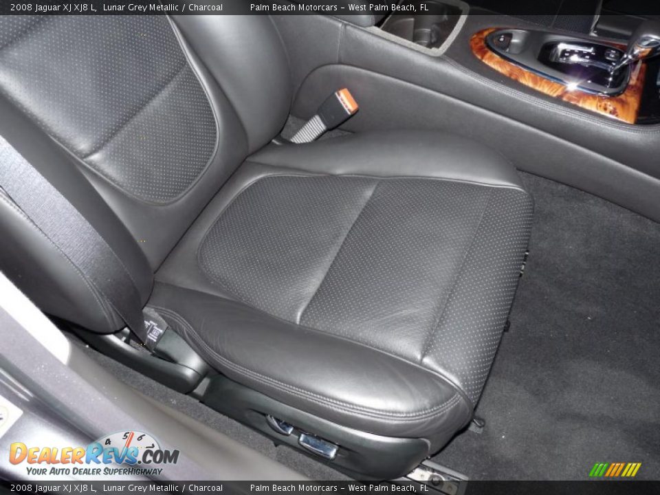 2008 Jaguar XJ XJ8 L Lunar Grey Metallic / Charcoal Photo #28