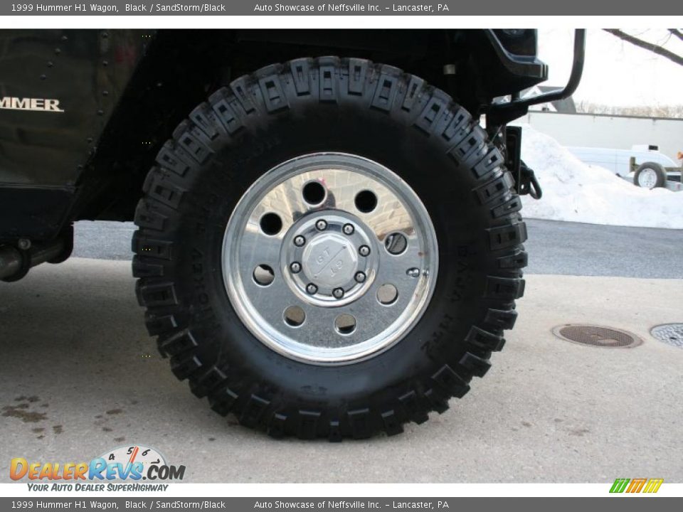 1999 Hummer H1 Wagon Black / SandStorm/Black Photo #7