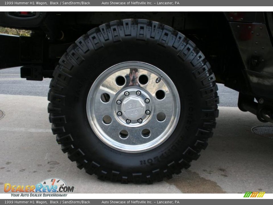 1999 Hummer H1 Wagon Black / SandStorm/Black Photo #8