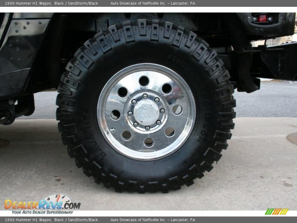 1999 Hummer H1 Wagon Black / SandStorm/Black Photo #9