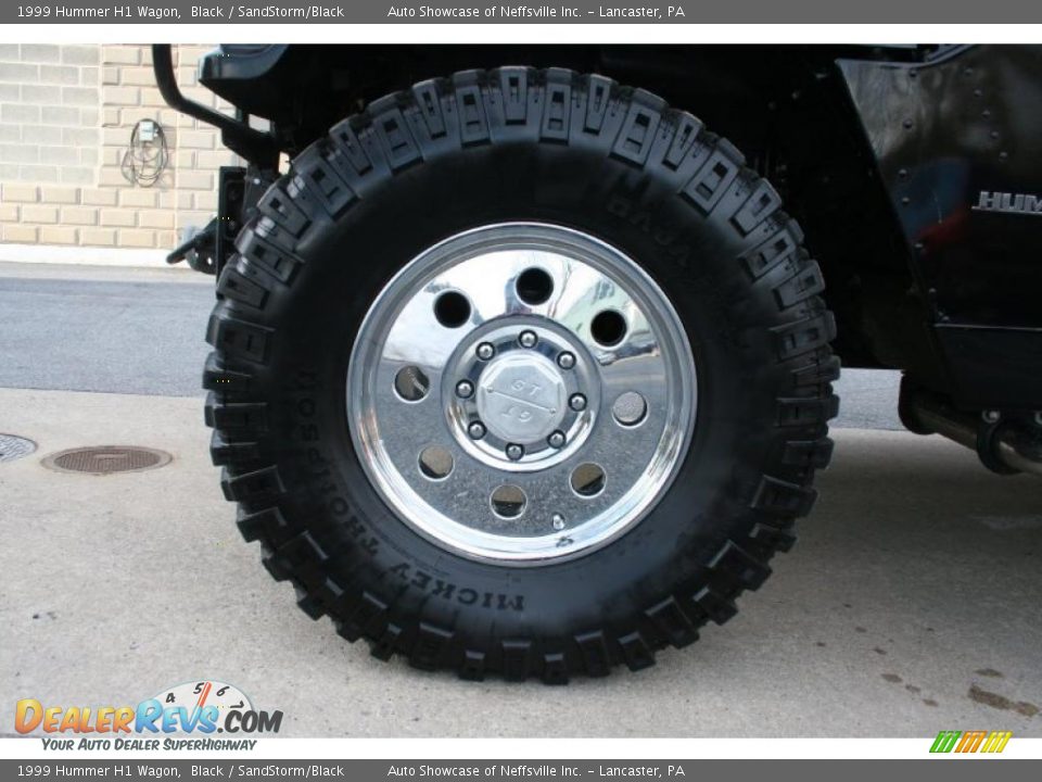 1999 Hummer H1 Wagon Black / SandStorm/Black Photo #10
