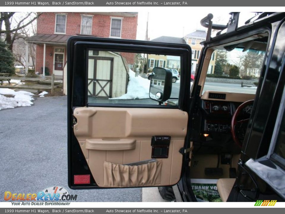 1999 Hummer H1 Wagon Black / SandStorm/Black Photo #11