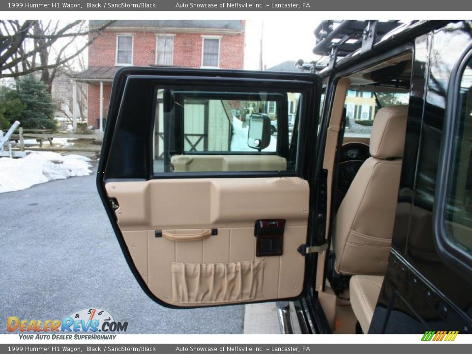 1999 Hummer H1 Wagon Black / SandStorm/Black Photo #12