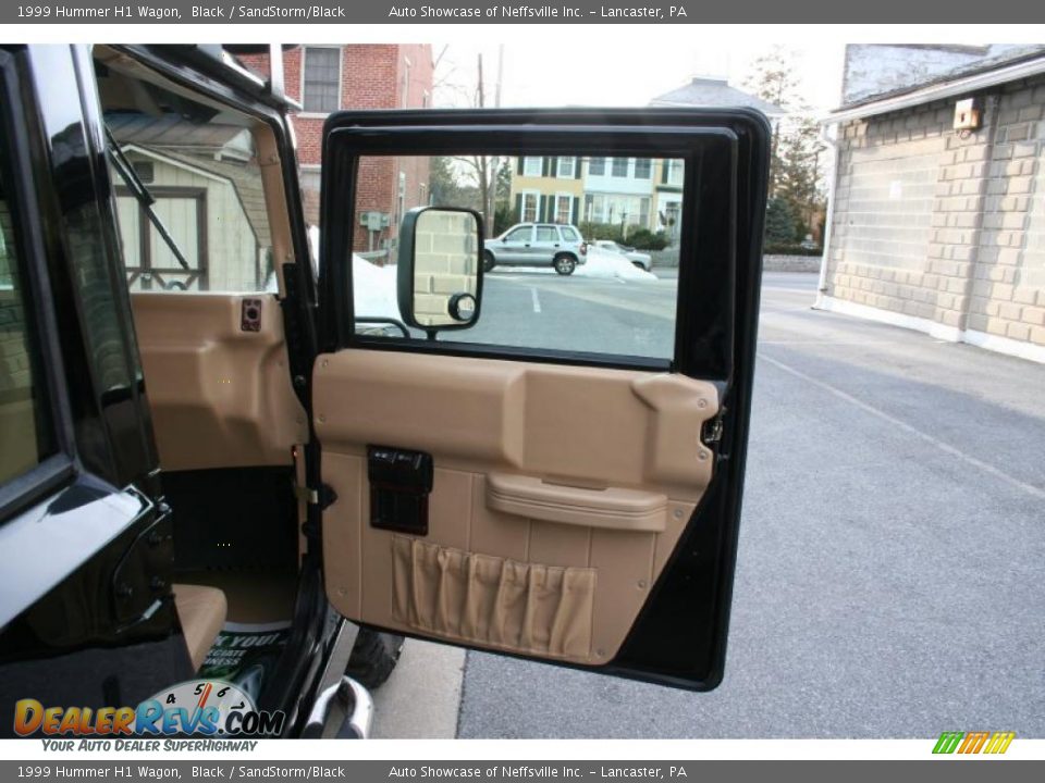 1999 Hummer H1 Wagon Black / SandStorm/Black Photo #13