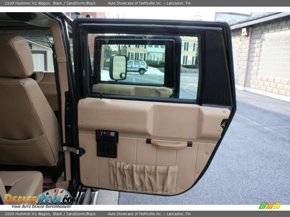 1999 Hummer H1 Wagon Black / SandStorm/Black Photo #14