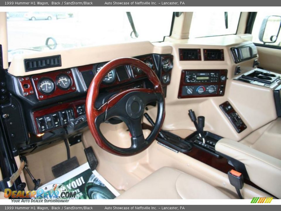 1999 Hummer H1 Wagon Black / SandStorm/Black Photo #19