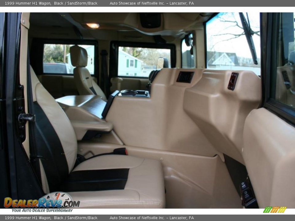 1999 Hummer H1 Wagon Black / SandStorm/Black Photo #20