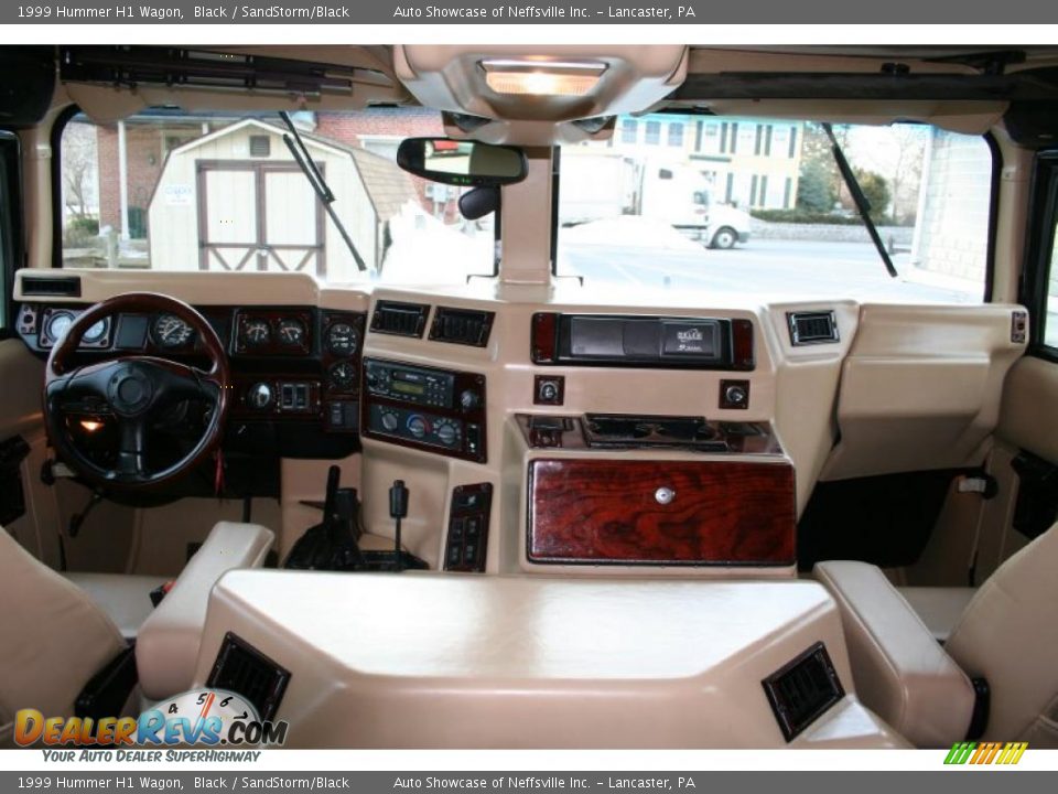1999 Hummer H1 Wagon Black / SandStorm/Black Photo #22