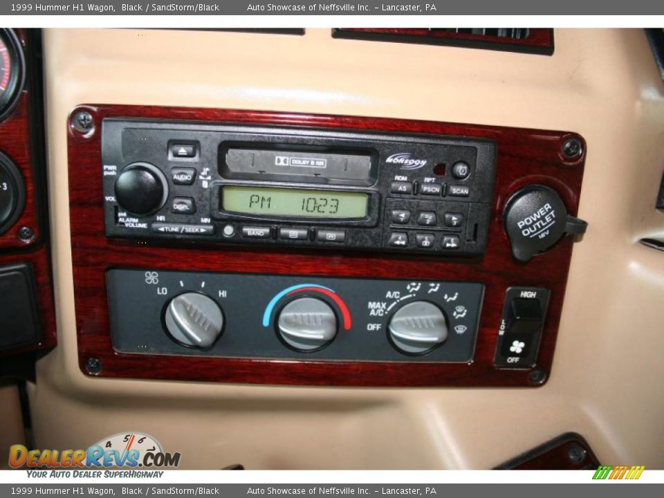 1999 Hummer H1 Wagon Black / SandStorm/Black Photo #24