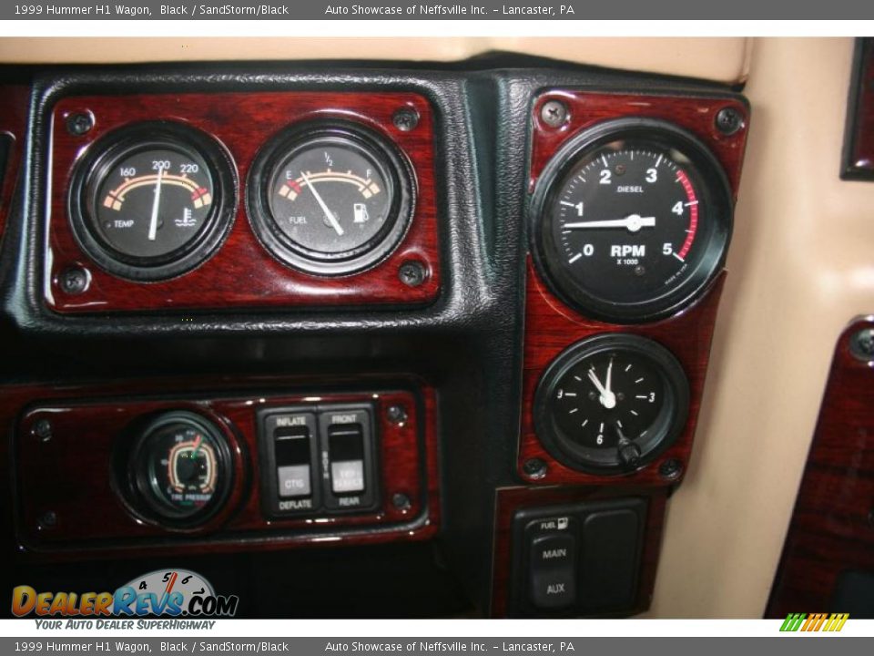 1999 Hummer H1 Wagon Black / SandStorm/Black Photo #25