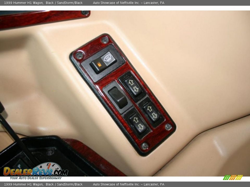 1999 Hummer H1 Wagon Black / SandStorm/Black Photo #26