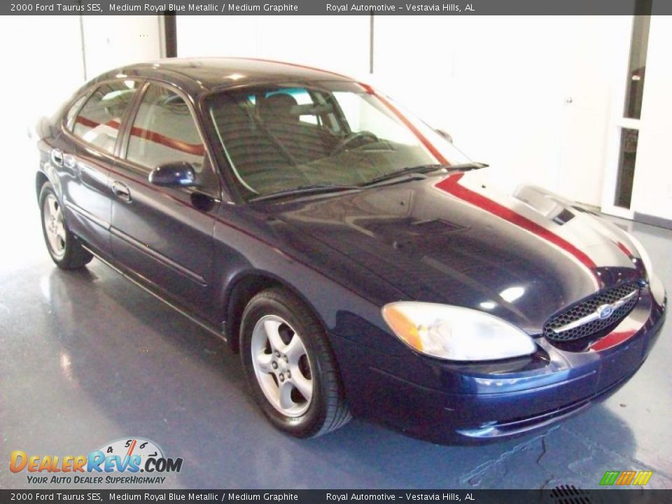 2000 Ford Taurus SES Medium Royal Blue Metallic / Medium Graphite Photo #1