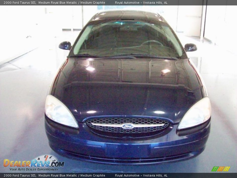 2000 Ford Taurus SES Medium Royal Blue Metallic / Medium Graphite Photo #2