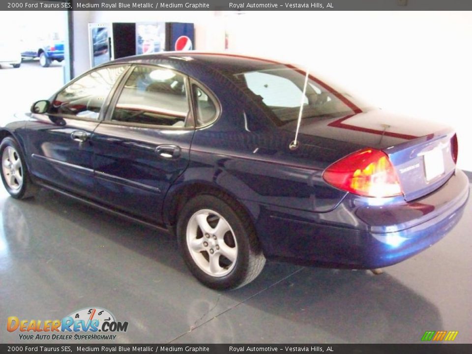 2000 Ford Taurus SES Medium Royal Blue Metallic / Medium Graphite Photo #4