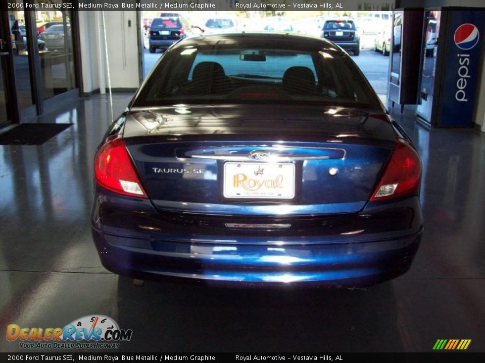 2000 Ford Taurus SES Medium Royal Blue Metallic / Medium Graphite Photo #5