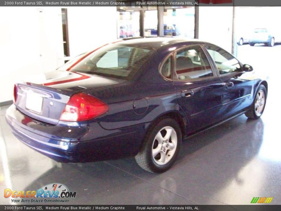 2000 Ford Taurus SES Medium Royal Blue Metallic / Medium Graphite Photo #6